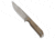 Kizer Kizer Cutlery Begleiter Fixed Blade Knife Burlap Micarta 3.7" Gray SW, Brown, CPM 3V, adult, BHQ-219901