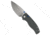 Kizer Kizer Cutlery Glaux Button Liner Lock Knife Black Micarta 3" Satin, Black, 14C28N, adult, BHQ-232246