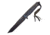 Kizlyar Aggressor Tactical Fixed Blade Knife,6in,Black Titanium Tanto Blade,Black Kraton Handle KK0013