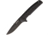 Kizlyar Biker Linerlock Black Folding Knife,3.625in,D2 Tool Steel,Standard Edge,Black,G10 Handle KK0134