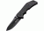 Kizlyar Bloke X Folding Knife,3.875in,Stainless Standard Edge Wide Blade,Textured Black G-10 Handle KK0149