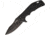 Kizlyar Bloke ZD2 Linerlock Black Folding Knife,3.75in,D2 Tool Steel,Standard Edge,Black Titanium,Black,G10 Handle KK0155