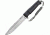 Kizlyar Delta Tactical Echelon Fixed Blade Knife,6in,Satin Broad Tip Blade,Black Kraton Handle KK0207