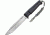 Kizlyar Delta Tactical Echelon Fixed Blade Knife,6in,Satin D2 Steel Broad Tip Blade,Black Kraton Handle KK0209