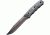 Kizlyar Enzo Fixed Blade Knife,5.25in,Black Titanium AUS-8 Stainless Blade,Ergonomic 3D Black/Gray Micarta Handle KK0068