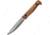 Kizlyar Forester Fixed Blade N690 Oak Knife, 4.75 satin finish Bohler N690 stainless blade, Oak handle, KK0112