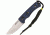 Kizlyar Kid Fixed Blade, Blue, Knife KK0082