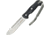 Kizlyar Maximus Sleipner G10 Knife, 10.75in Overall, 5.75in Satin Drop Point, Black Grooved G10 Handle, Sleipner Steel Blade, Camo Nylon Sheath, KK0035
