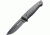 Kizlyar Santi Fixed Blade Knife,3.5in,Stainless Drop Point Blade,Ergonomic Black/Gray Micarta Handle KK0046