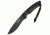 Kizlyar Savage Fixed Blade Knife,5.25in,Black D2 Kukri Style Blade,3-D Textured Black G-10 Handle KK0032