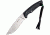 Kizlyar Savage Fixed Blade Knife,5.25in,Satin D2 Kukri Style Blade,3-D Textured Black G-10 Handle KK0031