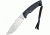 Kizlyar Savage Fixed Blade Knife,5.25in,Stainless Kukri Style Blade,3-D Textured Black G-10 Handle KK0029