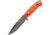 Kizlyar Severus Fixed Blade D2 Org Knife, 5 stonewash finish D2 tool steel blade, Orange sculpted G10 handle, KK0145