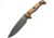 Kizlyar Shark Fixed Blade PGK Walnut Knife, 6.5 stonewash finish PGK steel blade, Walnut handle, KK0101
