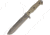 Kizlyar Survivalist X Full Tang D2 TW Knife, 7.5 D2 tool steel blade, Tan G10 handle, KK0244