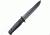Kizlyar Trident Tactical Fixed Blade Knife,6in,Black Titanium D2 Steel Blade,Black Kraton Handle KK0215