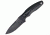 Kizlyar Urban Fixed Blade, black TiNi finish, Knife KK0230