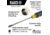 Klein Tools 5/16In Keystone Demolition Driver, 7In Shank, Yellow/Black, 602-7DD