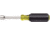 Klein Tools 7/16In Hollow Nut Driver, 3In, Cushion-Grip, Black/Yellow, 630-7/16