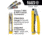 Klein Tools Compact Multi-Connector Compression Crimper, Yellow/Chrome, VDV211-048