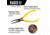 Klein Tools Connector Crimping Needle Nose Pliers, 7In, Yellow, VDV026-049