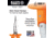 Klein Tools Long Nose Side-Cutters Pliers, Insulated, 7In, Orange, D203-7-INS