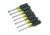 Klein Tools Magnetic Nut Driver Set, 3In Shaft, 7Piece, Black/Yellow, 631M