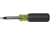 Klein Tools Multi-Bit Screwdriver/Nut Driver, 10in1, Heavy Duty, Black/Yellow, 32557