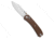 Knafs Co. KNAFS Lander 2 Clutch Lock Clip Point Knife Brown Micarta 3.25" Satin, Brown, CPM S35VN, adult, BHQ-208425