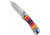 Knafs KNAFS Lander 1 Liner Lock Knife Mexican Blanket Printed G-10 2.75" SW, Black/Blue/Orange/Yellow, D2, adult, BHQ-234107