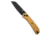 Knafs KNAFS Lander 2 Clutch Lock Reverse Tanto Knife Gold Aluminum 3.25" Black, Gold, Elmax, adult, BHQ-236064