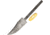 Knifemaking 4in Damascus Steel Clip Point Blade, Brass Guard, BL036