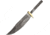 Knifemaking 6.5in Damascus Steel Clip Point Blade, SS Handle, BL106