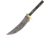Knifemaking 6in Damascus Steel Clip Point Upswept Blade, Brass Guard, Boxed, BL109