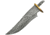 Knifemaking Damascus Blade With Sheath Fixed Blade Knife, 6.5in, Damascus Steel, Standard Edge BLSODMB3