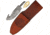 Knifemaking Damascus Guthook With Sheath Fixed Blade Knife, 4.5in, Damascus Steel, Standard Edge BLSODMBL2