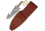 Knifemaking Damascus Guthook With Sheath Fixed Blade Knife, 4in, Damascus Steel, Standard Edge BLSODMB2