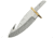 Knifemaking Guthook Blade With Sheath Fixed Blade Knife, 4in, Stainless Steel, Standard Edge, Mirror Polish, Handle BLSOB2