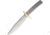 Knifemaking Knife Blade Fighting, Satin finish stainless clip point blade, One-piece construction, SM-APR-BL4 STAINLESS