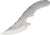 Knifemaking Knife Blade Small Skinner, 3.25 satin finish stainless skinner blade, SM-APR-BL17 STAINLESS