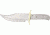 Knifemaking Stainless Fixed Blade Knife, 8in, Steel, Bowie, Stainless Steel, BL055