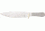 Knifemaking Stainless Fixed Blade Knife, 7.5in, H1, Bowie, Stainless Steel, SO-BL12