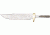 Knifemaking Stainless Fixed Blade Knife, 3.5in, Steel, Clip Point, Stainless Steel, SO-BL4