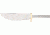 Knifemaking Stainless Fixed Blade Knife, 5.13in, Steel, Upswept, Stainless Steel, SO-BL010