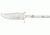 Knifemaking Stainless Fixed Blade Knife, 4in, Steel, Clip Point, Stainless Steel, BLD050