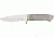 Knifemaking Stainless Fixed Blade Knife, 4in, H1, Drop Point, Stainless Steel, BL7709