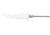 Knifemaking Stainless Fixed Blade Knife, 4in, Steel, Upswept, Stainless Steel, BL-7821