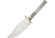 Knifemaking Knife Blade Trailing Point Fixed Blade Knife, 6in BL099