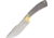 Knifemaking Skinner Blade With Guard Fixed Blade Knife, 5in, Carbon Steel, Standard Edge BL612