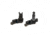 Knight's Armament Offset Fixed Front and Rear Sight, Black, 31593